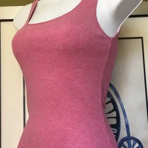 Ann Taylor Loft pink tank EUC